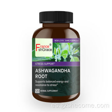 Ashwagandha Suplemento herbal Respuesta al estrés Soporte Duerme